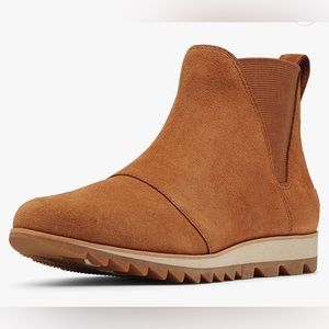 NIB Sorel Harlow camel brown Chelsea ankle boots size 6